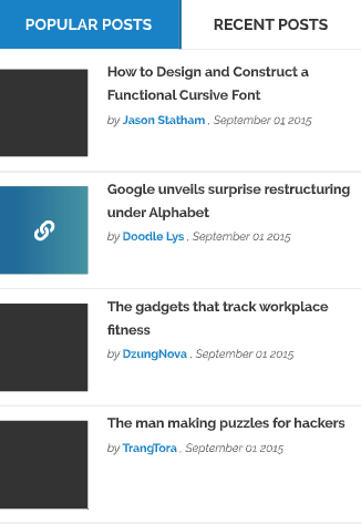 Divi blog extras sidebar widget
