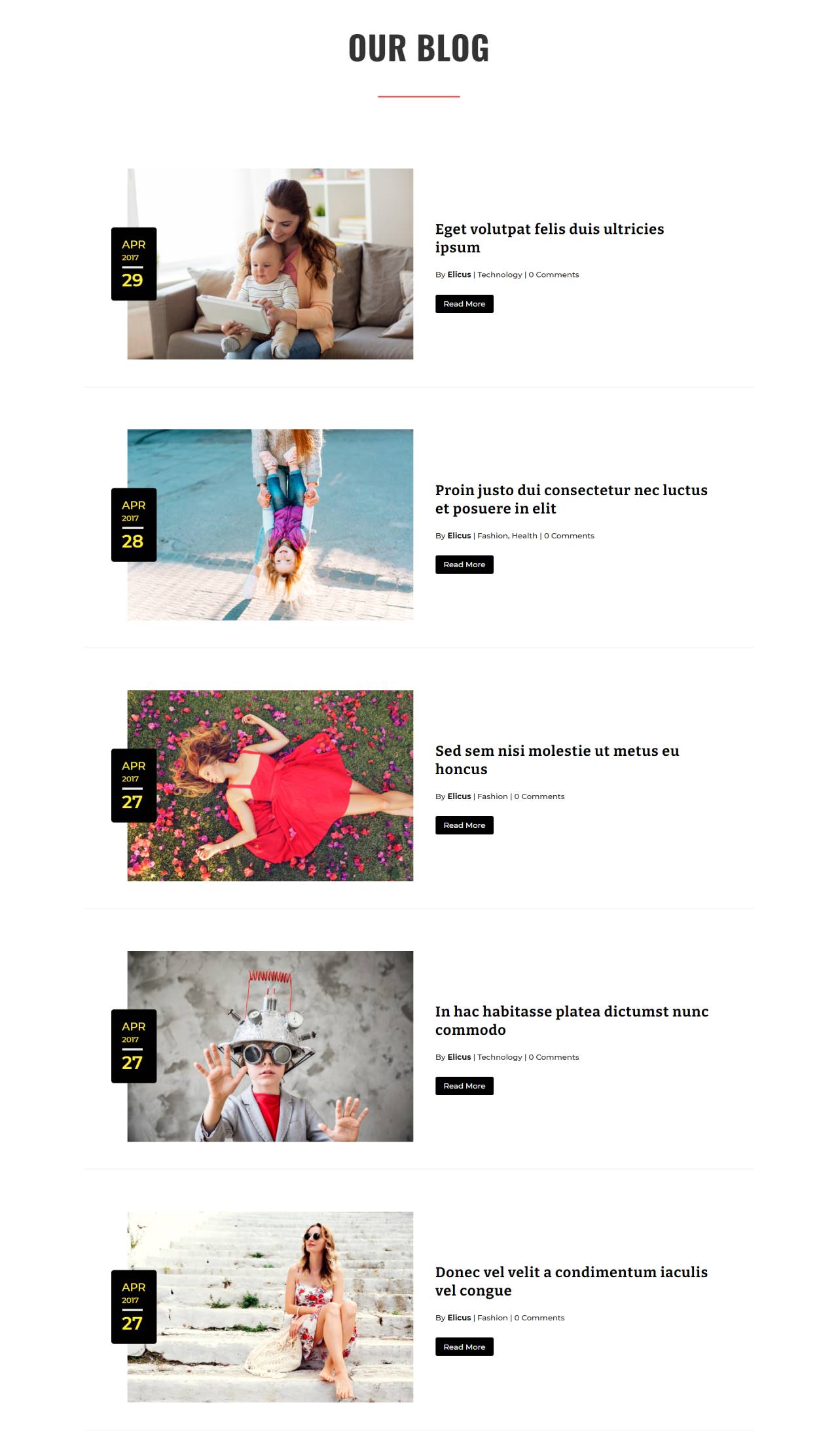 Divi Blog Layout 57