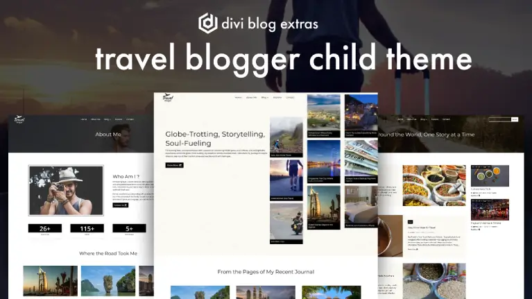 Divi blog theme for travel bloggers